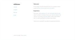 Desktop Screenshot of nithinara.com